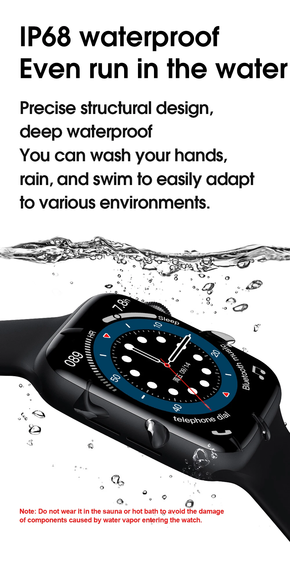 2021 New IWO W26 + Plus Smart Watch Rotate 1.75 Inch Screen Custom Dial ECG Body Temperature Bluetooth Call SmartWatch PK IWO 13