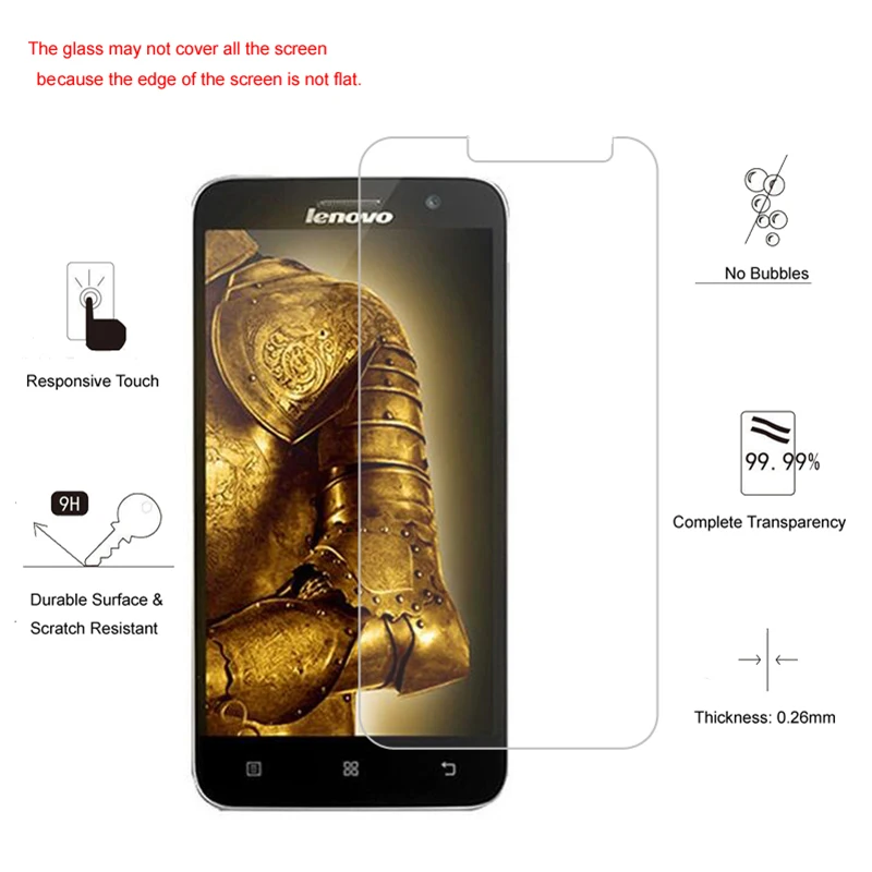 Закаленное стекло для Lenovo K5 Play K4 K3 Note 9H HD Защитное S60 S5 Pro S960 S860 S850 S650|Защитные