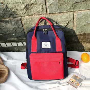 

2019 new JIULIN high-quality casual simple Harajuku student canvas couple backpack school bag
