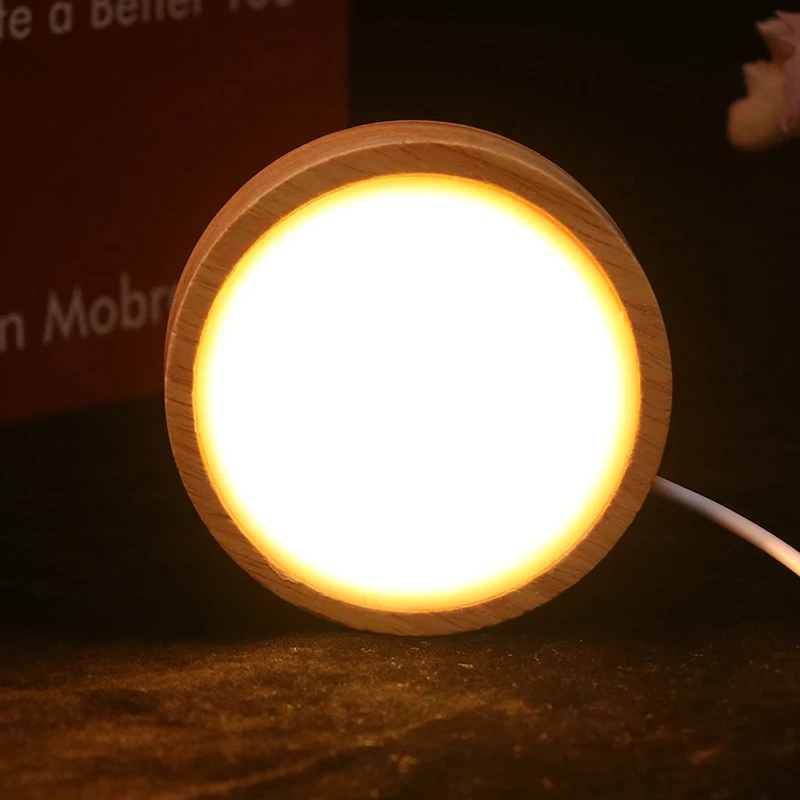 lamp base led lamp base round wooden for crystals glass ball