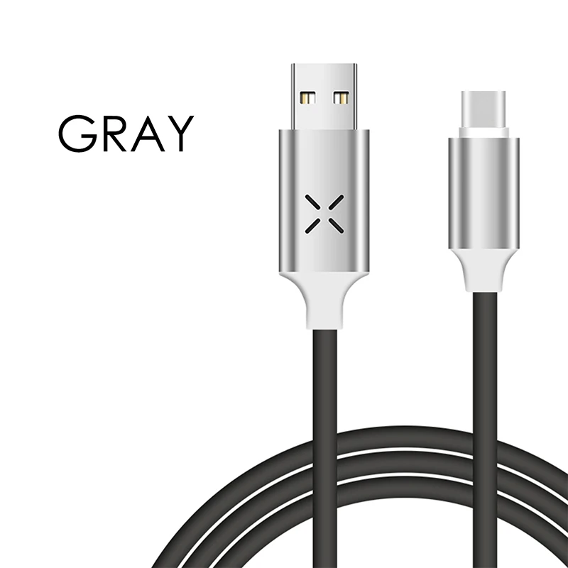 Светящиеся, голосовой контроль вспышки USB кабель L светильник ing кабель Micro type c зарядный кабель звук вспышка светильник Зарядка музыка телефон кабель - Цвет: Gray