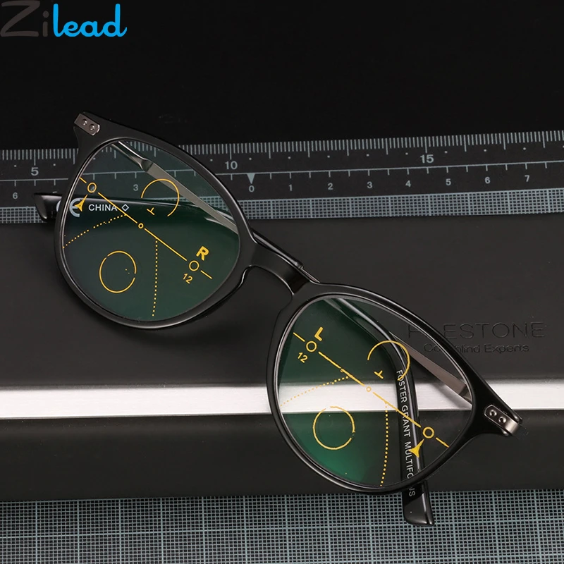 

Zilead Multifocal Progressive Reading Glasses Anti Blue Light Prebyopia Spectacles Men Women Hyperopia Eyeglasses Eyewear