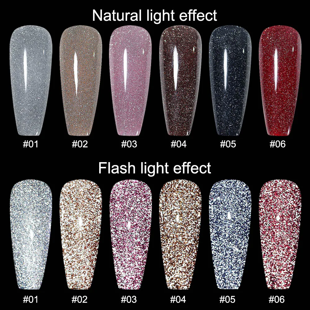 MIZHSE 10ML Gel Polish Shiny Vernis Semi Permanent Varnish Hybrid UV Colors LED Acrylic Gel Nail Polish for Manicure Nail Art