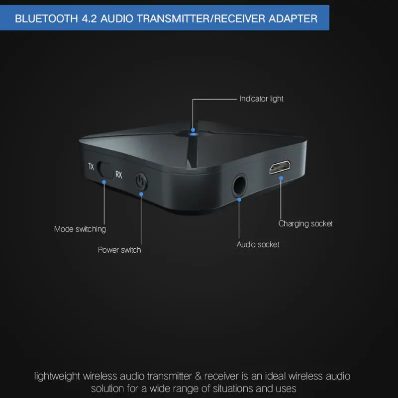 2в1 стерео аудио Bluetooth передатчик приемник для мобильных телефонов ПК ноутбук автомобиля D08A