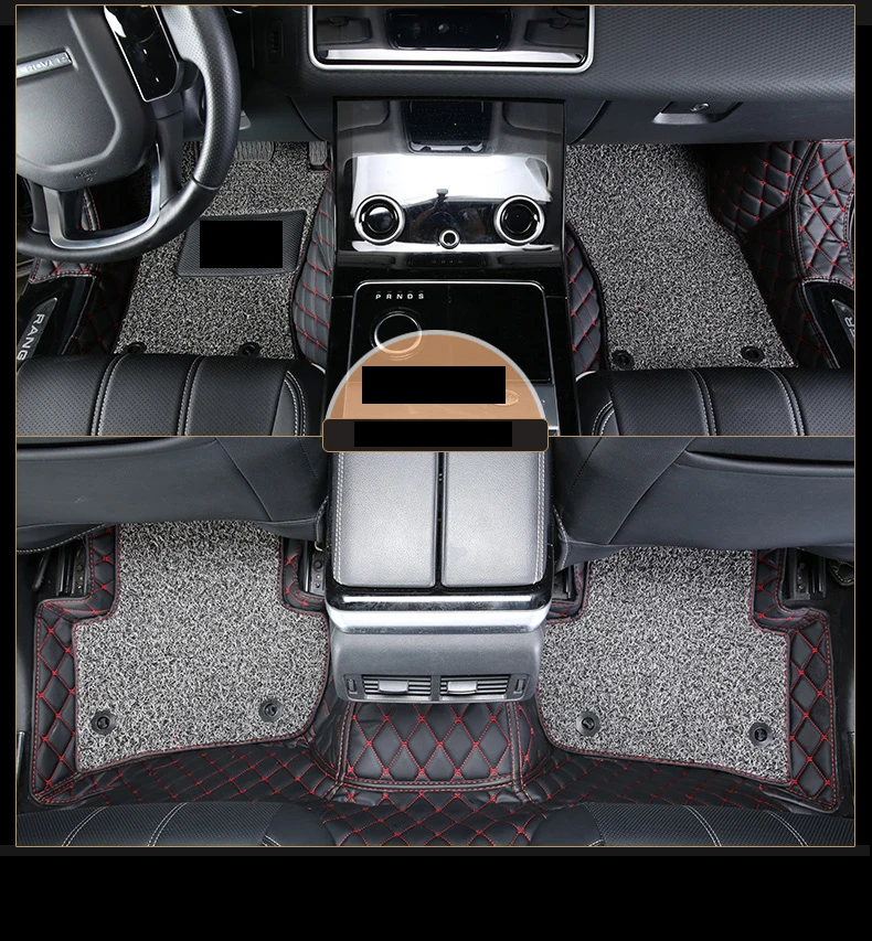 Проволочный кожаный автомобильный коврик для Range Rover Velar, аксессуары, ковер, украшение интерьера
