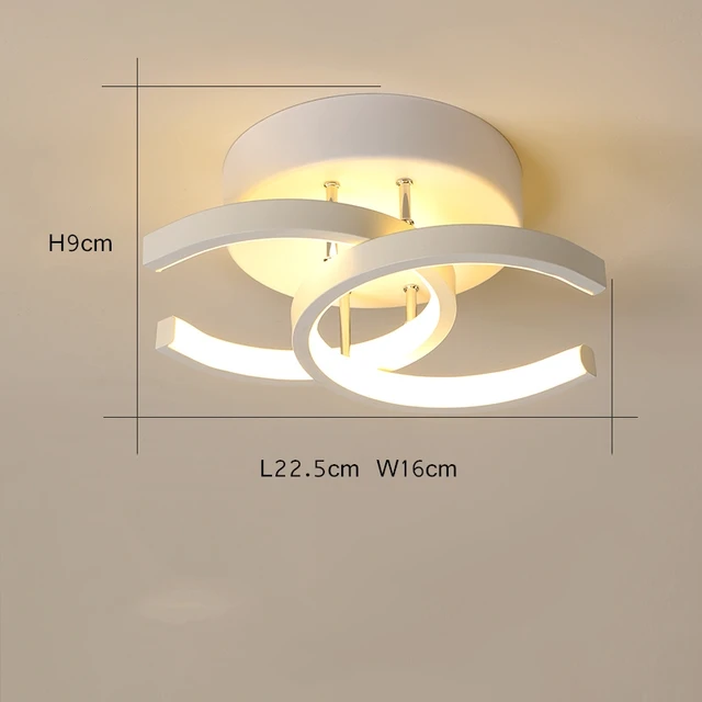 Modern LED Aisle Ceiling Lights Home Lighting Led Surface Mounted for Bedroom Living Room Corridor Light Balcony Lights White 2 C