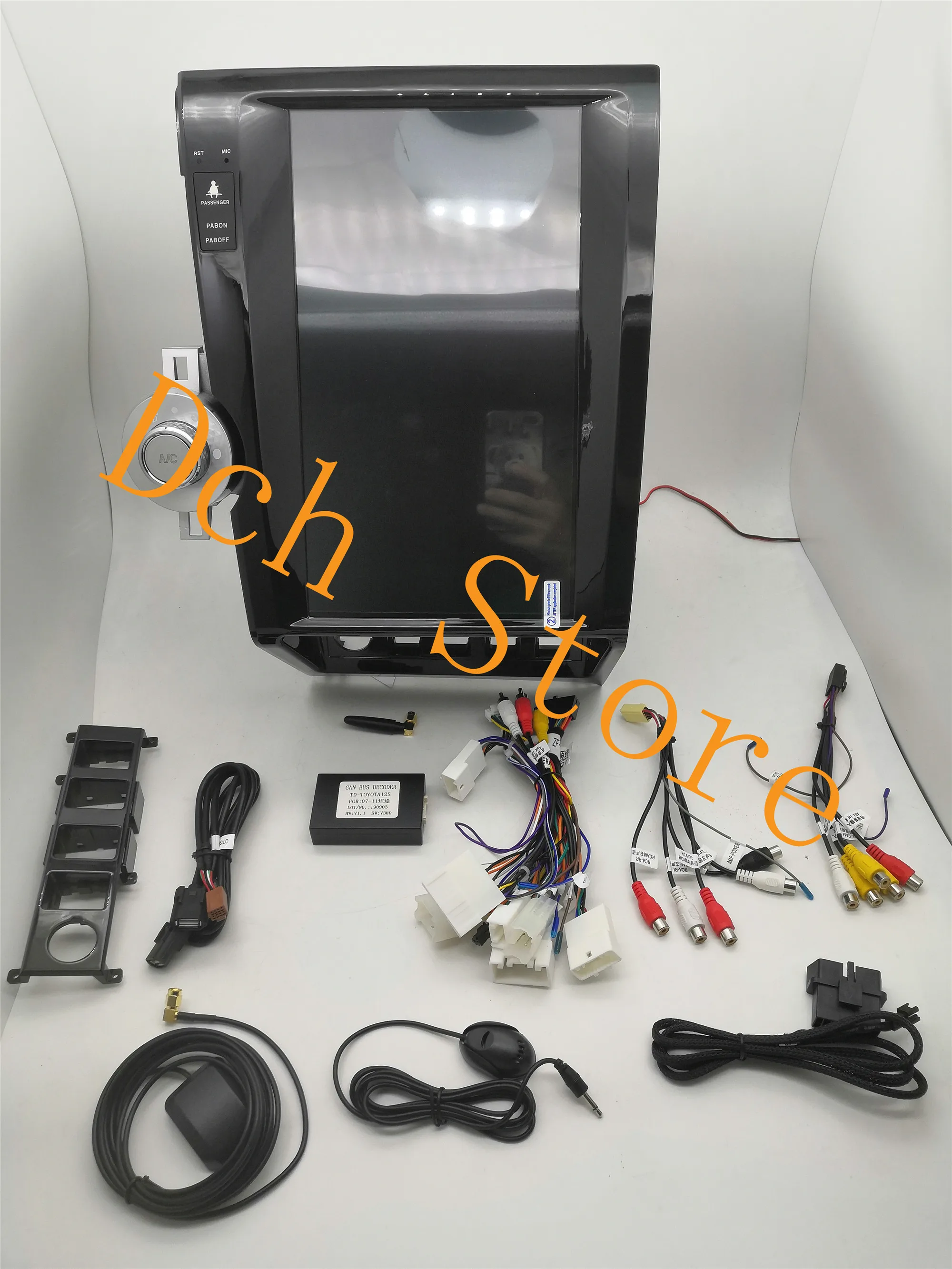 Excellent 13.6 inch Vertical screen tesla style Android 8.1 Car DVD player GPS for toyota tundra Sequoia 2007-2011 PX6 carplay navigation 5