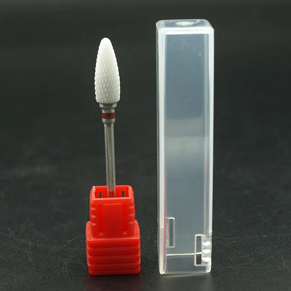 H0613Red EasyNail 26 типов супер белый керамический сверло для ногтей Электрический сверлильный маникюрный станок аксессуары инструмент для ногтей, средство для удаления кутикулы - Цвет: H0613Red