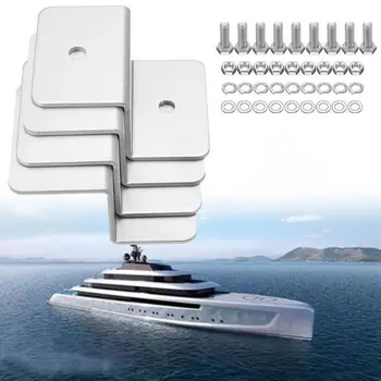 

4Pcs Z style Solar Panel Mounting kits Solar Panel Z Bracket Mount Mounting Set RV Boat Off Grid NEW
