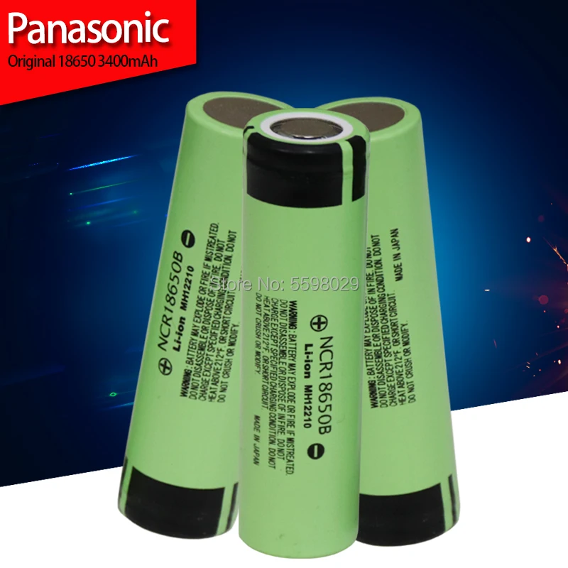 Литиевая аккумуляторная батарея Panasonic 18650 NCR18650B 3400 мАч ток разряда 3 7 в 20 А для