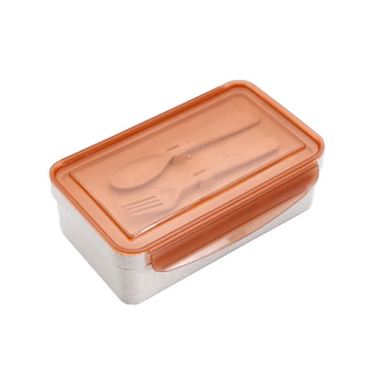 

Wheat Straw Lunch Boxs Creative Containers With Compartments Knife Fork Microwave Bento Box For Kids Picnic Food Container