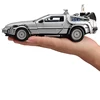 1:24 Mini Model Alloy Die cast Car DMC-12 Back To The Future Pull Back Inertia Metal Diecast Car Collection Gifts Toys for boys 1