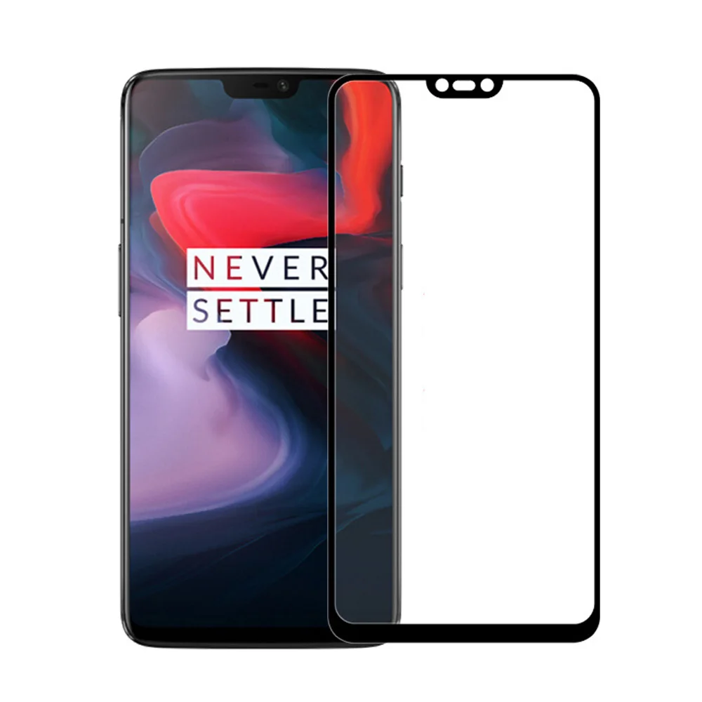 9H полное клеевое закаленное стекло для Oneplus 6 T покрытие Высококачественная