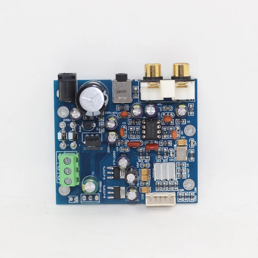Готовая Плата декодера стандарта ES9018K2M ES9018 I2S вход DAC Поддержка IIS-32bit 384K DSD64 |