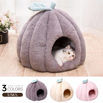 

Winter Removable Cat Bed House Dog Sleeping Mat Pad Winter Warm Pet Washable Cushion Puppy House Soft Plush Pet Bed