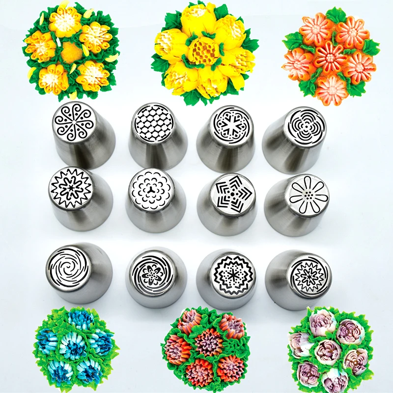 

Cake Decoration DIY Russian Tulip Cake Icing Piping Decorating Nozzle Tips Biscuits Sugarcraft Pastry Cake DIY Baking Tool