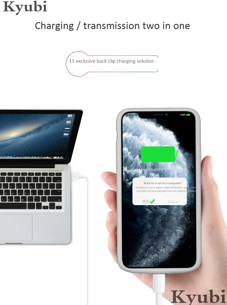 6000 мА/ч внешний аудио чехол для зарядного устройства для iphone 11 Pro Max портативный мягкий силиконовый Аккумулятор для зарядки для iphone 11 Pro 11
