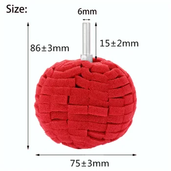 

Washing Polishing Ball Buffer Detailing Set Soft Parts 76mm Supplies Sponge