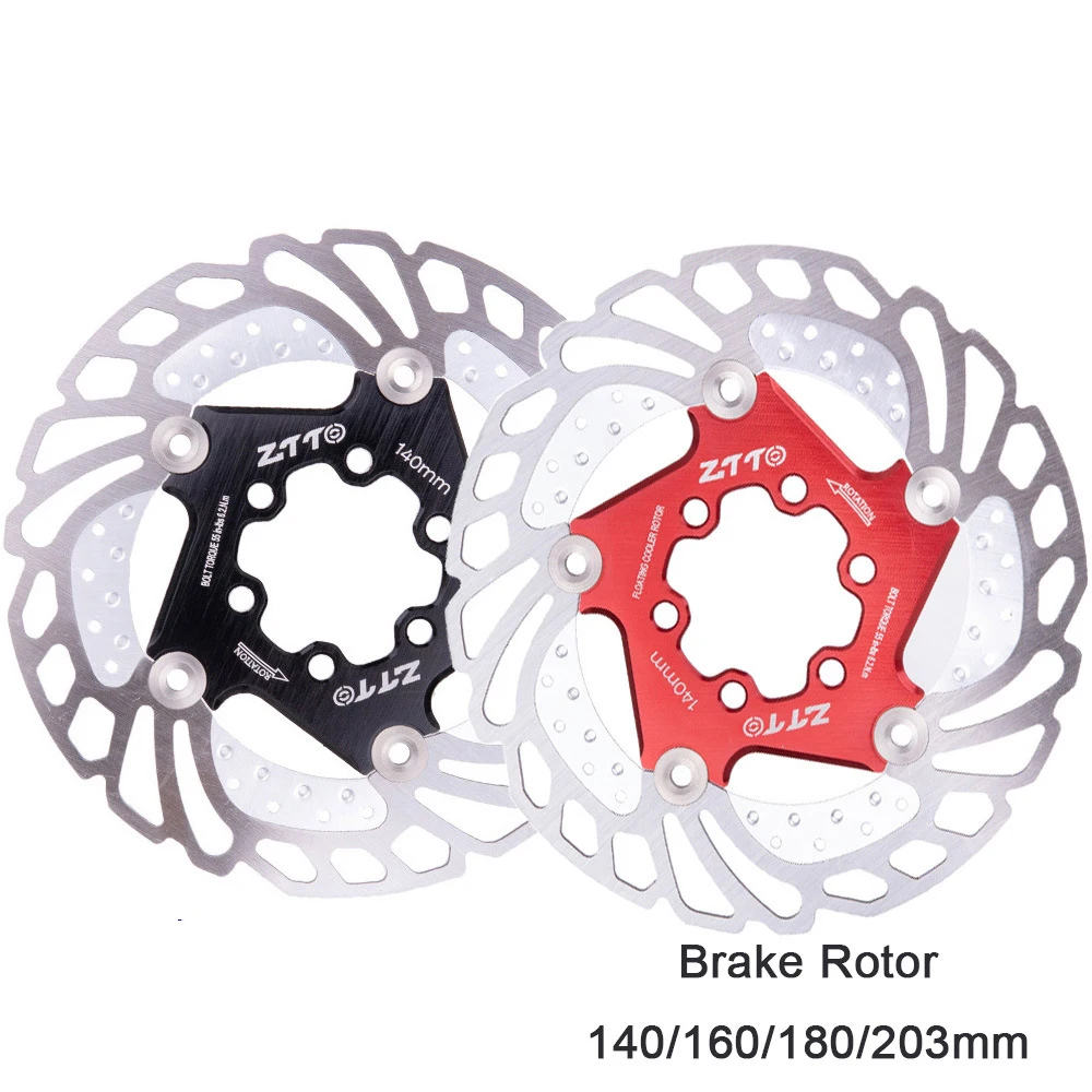 MTB DH дисковый тормозной охлаждающий плавающий ротор 203 мм 180 160 140 6 болтов сталь для