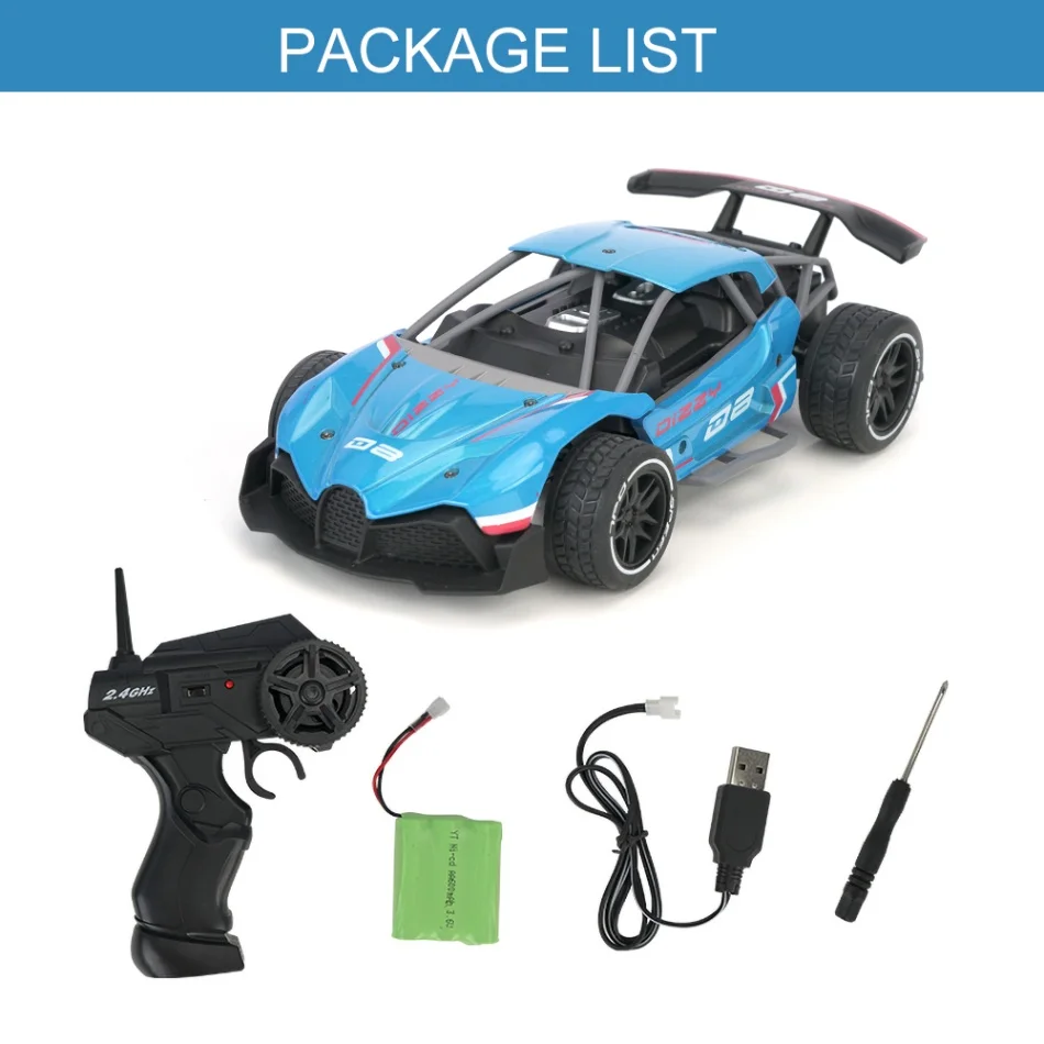 1/16 Радиоуправляемая машина 2,4G RC Drifter из сплава с дистанционным управлением, скоростная гоночная машина, игрушка для детей, рождественский подарок VS WLTOYS 12428 - Цвет: Blue