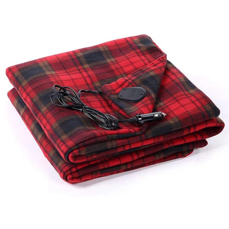

BEAU-Electric Car Blanket,12V Heated Travel Throw Heating Blanket for Car Auto Supplies RV - Great Cold Weather Supplies