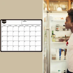 Pizarra magnética, planificador semanal y mensual, pizarra magnética de dibujo, refrigerador, pizarra magnética para calendario de anuncios