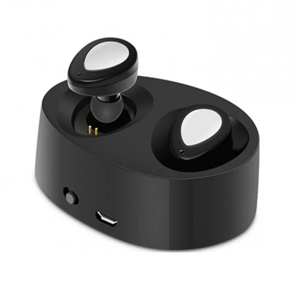1 пара TWS ультра-портативный Bluetooth беспроводная гарнитура спортивные наушники 360 градусов стерео звук беспроводная мини-гарнитура
