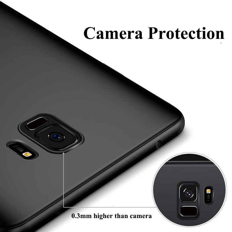 Ультратонкий Мягкий чехол 0 3 мм для телефона Samsung Galaxy S10 S9 S8 Plus матовая задняя