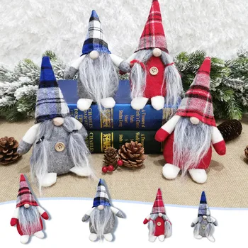 

Christmas Ornaments Santa Rudolph Doll Cloth Cute Gnome Doll Navidad Santa Ornaments Creative Christmas Tree Decoration For Home