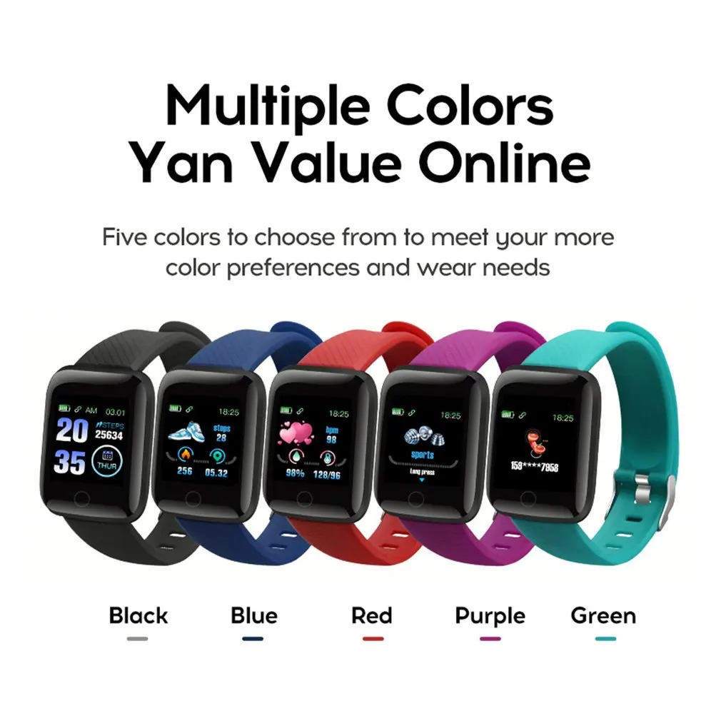 

116 Plus Smart Watch 116Plus Multifunctional Sports Bracelet Smart Wristband IP67 Fit Bit Smart Digital Wristwatches HOT Hot