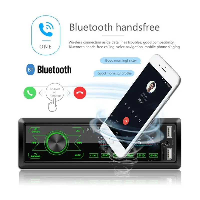 M10 lcd Автомобильный MP3-плеер двойной USB Bluetooth 4,0 динамик TF карта U диск AUX FM радио M5TB
