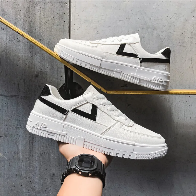 mens white platform trainers