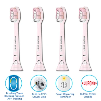 

4pcs G2 PK Electric Toothbrush Replacement Heads Compatible for Philips-Sonicare Hx3216/3226Hx6370 Hx9033/9023 GINGIVAL CARE