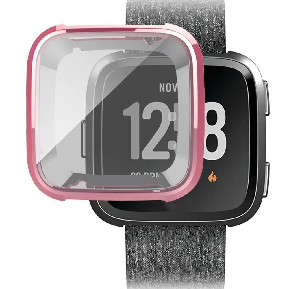 1 шт ультра-тонкий мягкий защитный силиконовый чехол из ТПУ Для Fitbit Versa мягкий чехол анти-осень полное покрытие защита экрана