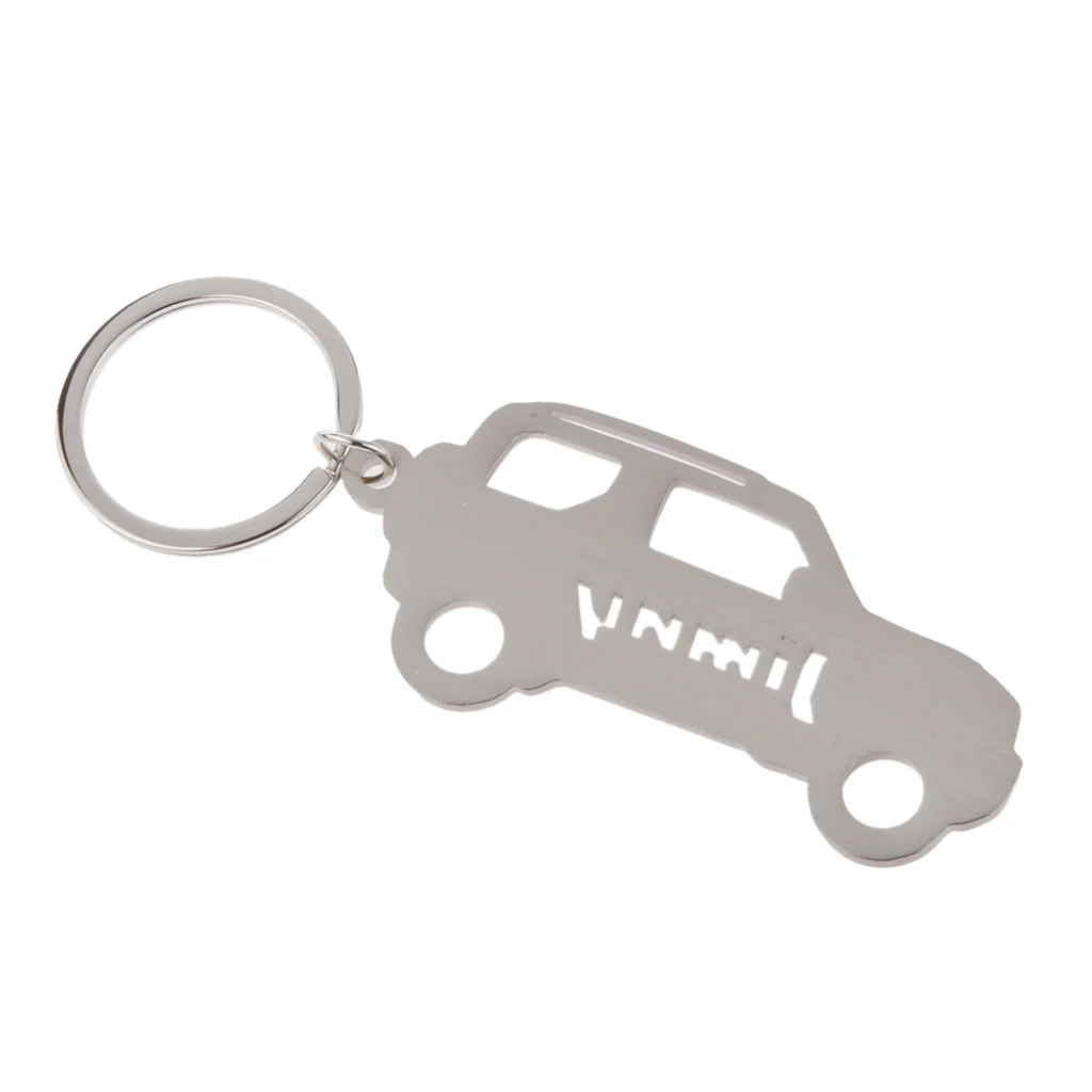 Stainless Steel Keyring Keychain Key Ring Chain Holder Organizer Cute for Suzuki Jimny Vehicles