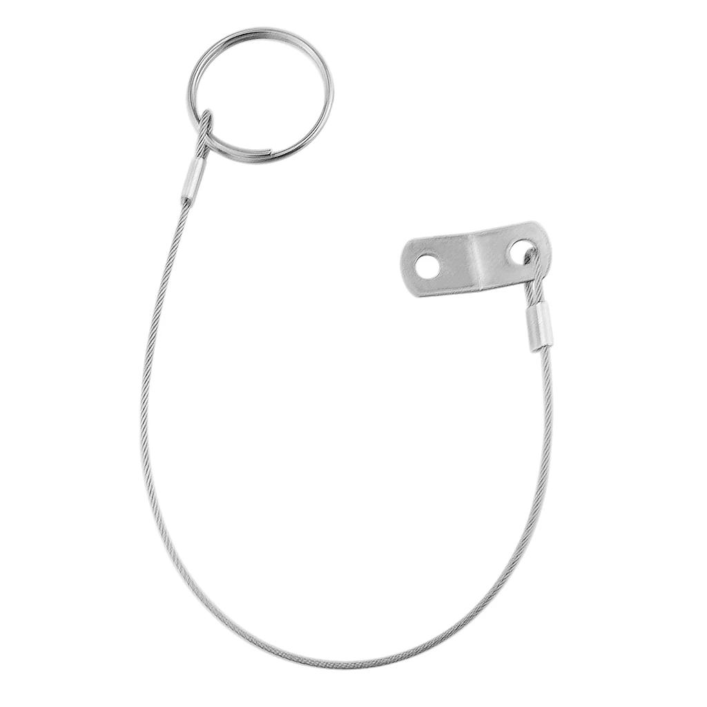 Quick Release Pin W/ 150mm Lanyard Marine 316 Stainless Steel - Bimini Top