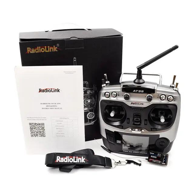 AT9S Pro  Radiolink R9DS Radio Remote Controller 2 Mode DSSS FHSS 2.4G 10CH/9CH Transmitter Receiver for RC Helicopter/RC drone