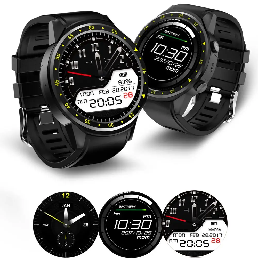 GPS Смарт часы F1 с камерой SIM карты пульсометром высотным давлением спортивные для