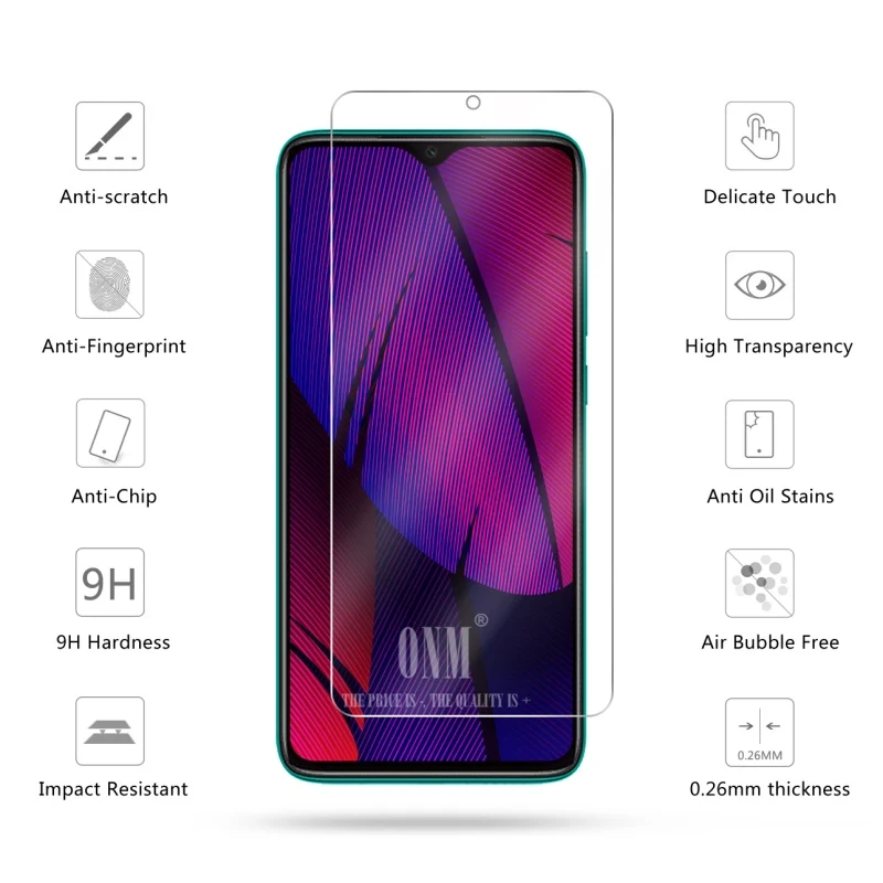 2 шт., закаленное стекло для Xiaomi Redmi Note 8 T/Note 8 Pro, защита экрана 9 H, закаленное стекло для Redmi Note 8, защитная пленка
