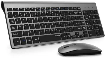 

TopMate Wireless Keyboard and Mouse Combo 2.4GHz Ultra Thin Silent Wireless Keyboard and Mouse Ergonomic Design