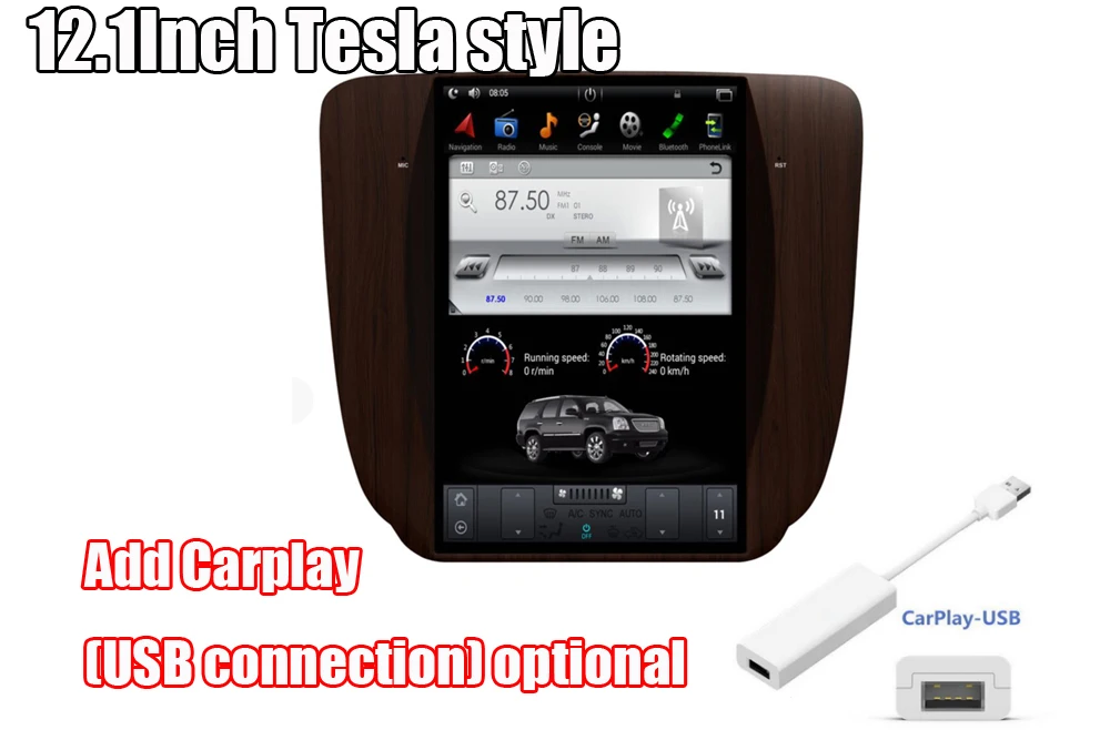 Liandlee Android 7,1 для Chevrolet Tahoe 2007~ 2012 Tesla стиль экран стерео Carplay камера карта gps Navi навигация Мультимедиа