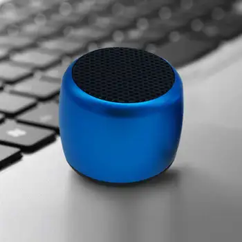 

Metal Super Mini Wireless Bluetooth Sports Speaker Portable Small Pocket Size with Selfie Remote Control Microphone Lanyard