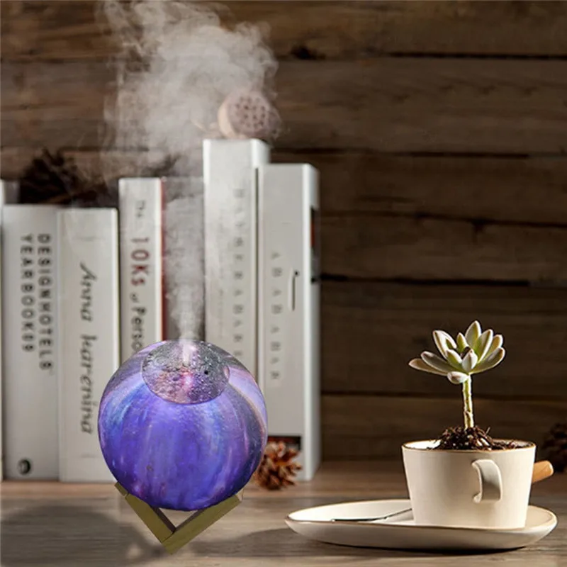 Portable Night Light Mini For Home USB Humidifier Purifier Atomizer Air Purifier Diffuser Moon Light Lamparas 40DEC0301