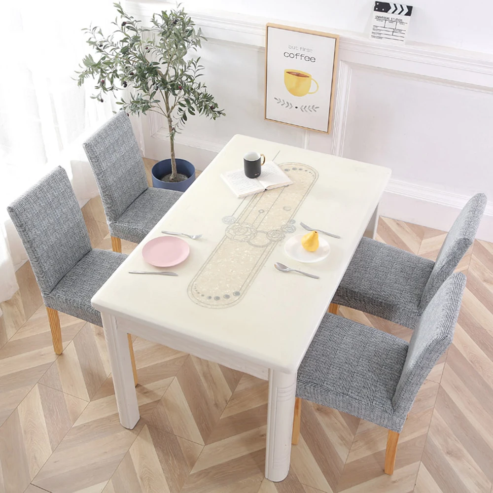 Printing Covers Universal Size Chair Cover Seat Chair Covers Protector Seat Slipcovers For Hotel Banquet Home Wedding Decoration