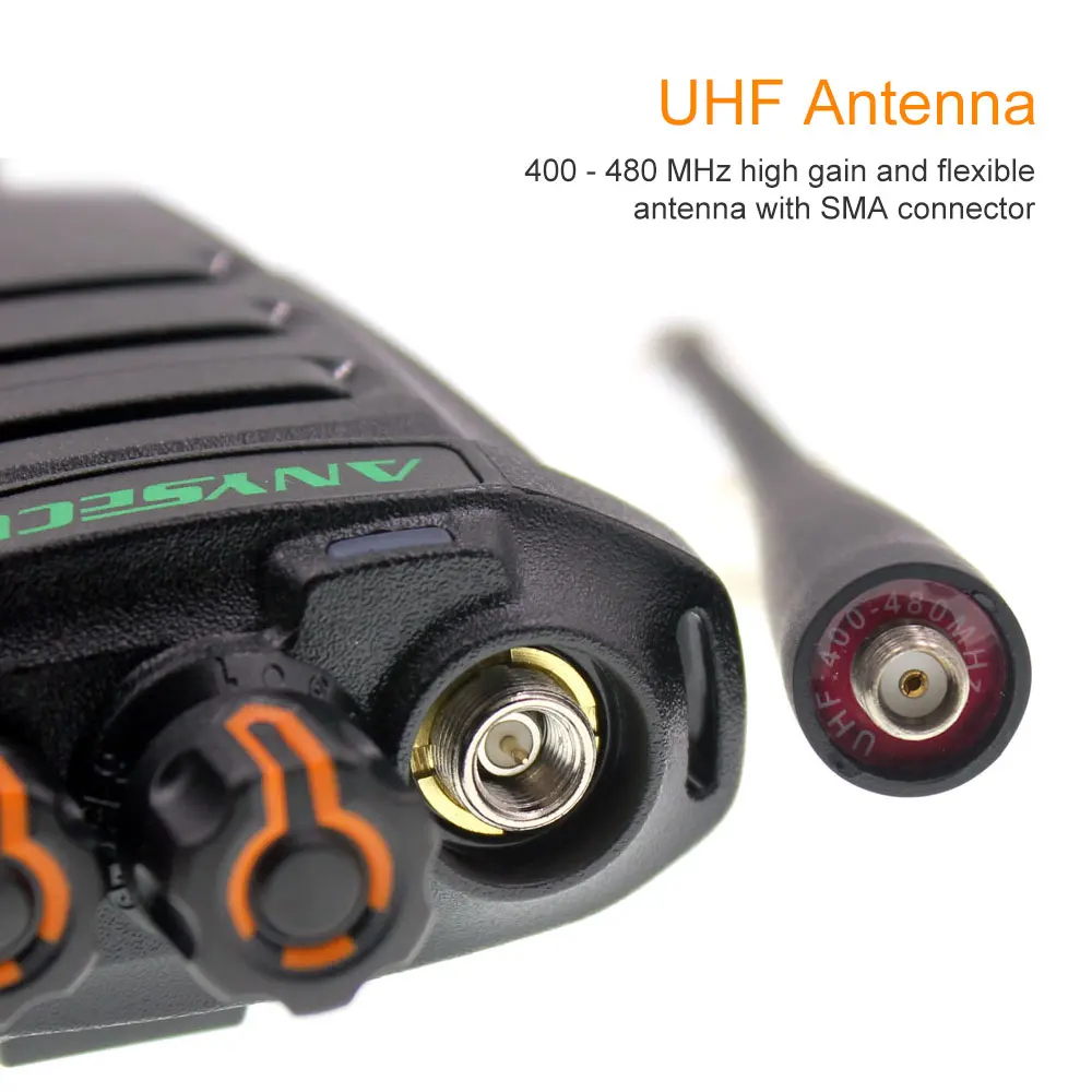 ANYSECU AC-215R радиоприемник UHF 400-480 МГц Anysecu рация для групповых звонков, радиоприемник со скрытым экраном UHF трансивер 16 каналов