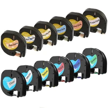 12 мм 91201 совместимый с Dymo LetraTag ярлык 12267 91200 91202 91203 91204 91205 91331 91221 59422 для Dymo LT-100H принтер