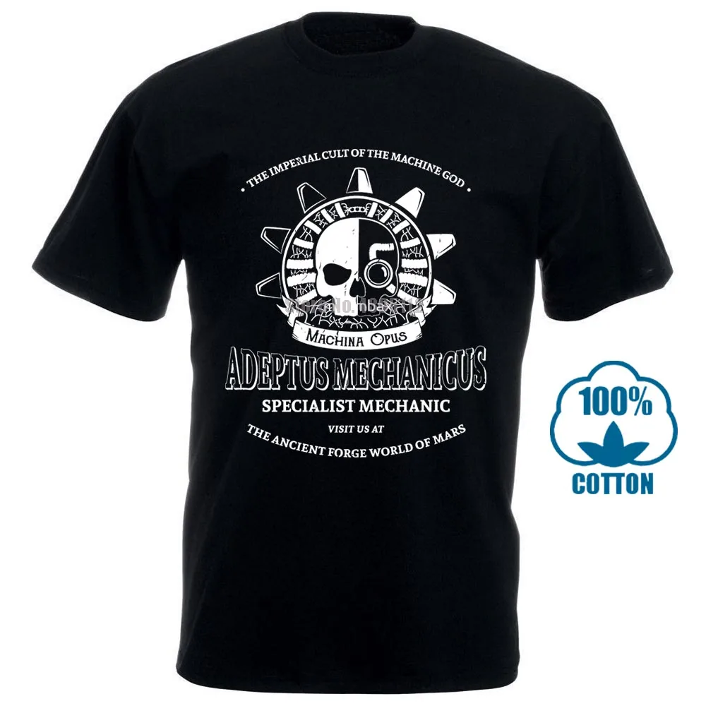 

Printed Men T Shirt Cotton Tshirts O Neck Short Sleeve Adeptus Mechanicus Women T Shirt