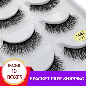 

50 pairs Mink Eyelashes wholesale mink lashes Handmade Reusable Natural Eyelashes False Lashes Maquillage Makeup Tool G805