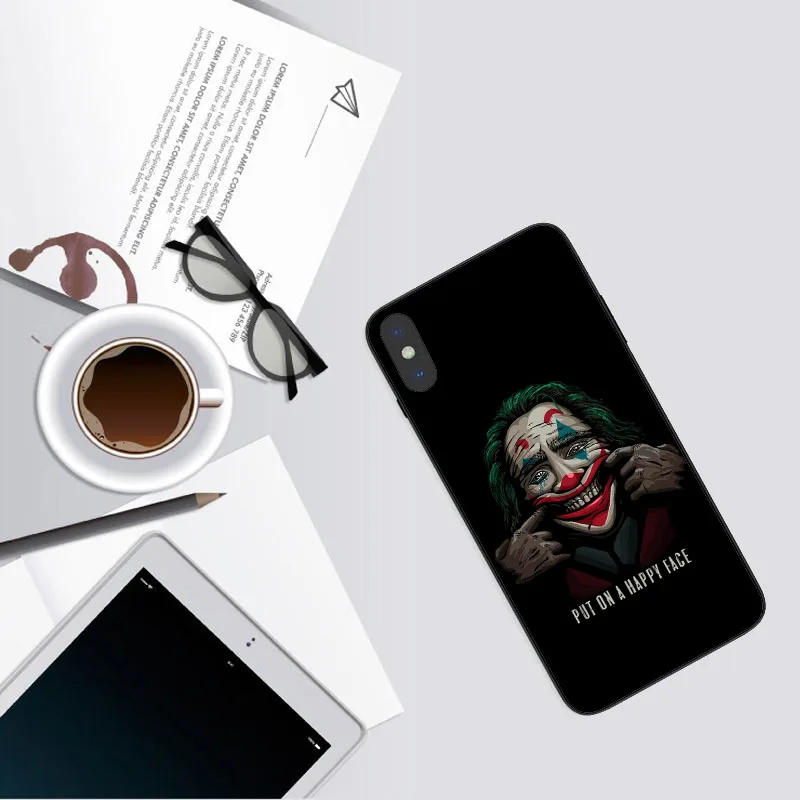 Joker Joaquin Черный силиконовый чехол для телефона, чехол для iPhone XS 11 11PRO MAX 5 5S 6 6splus 7 8 Plus XR MAX - Цвет: TPU