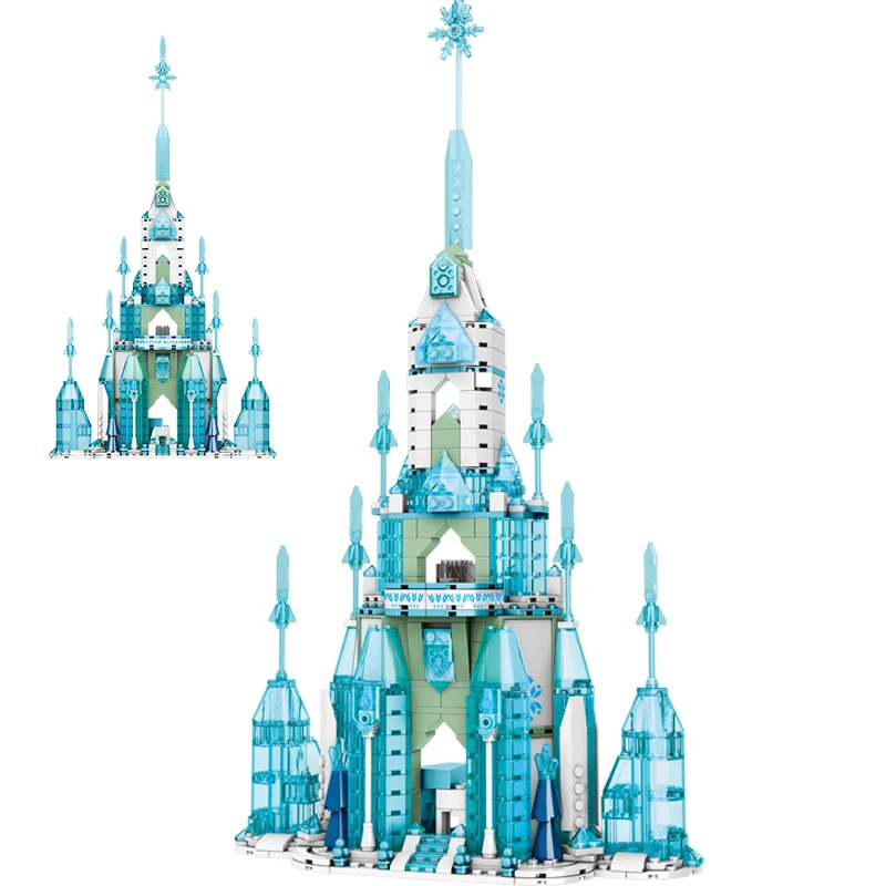 Новинка конструктор холодная игровая площадка Анны и Эльзы Disney набор